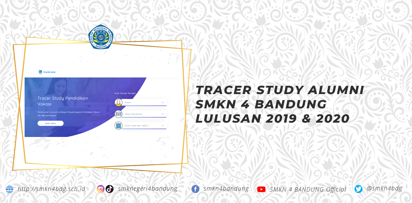TRACER STUDY ALUMNI SMKN 4 BANDUNG LULUSAN 2019 & 2020